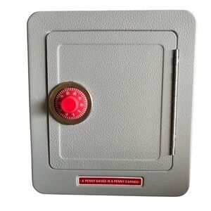 Schylling A Penny Saved Is A Penny Earned Combination Safe Alarm Bank